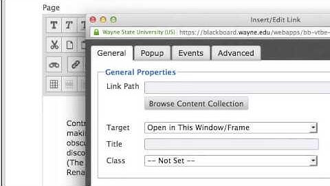 Adding hyperlinks to your e-portfolio