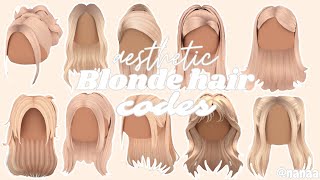 Aesthetic blonde hair codes #bloxburg #roblox