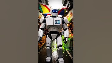 When Aliens Cause Chaos… The Robot Shows Justice! 👽🤖  #shorts