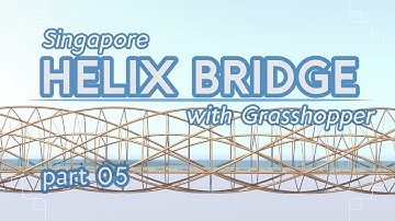 Making the Helix Bridge with Grasshopper, part 05/15 (Grasshopper Tutorial)