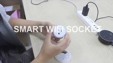 Mini Round Smart Socket With RGB Atmosphere Light,  Remote Controlled By Amazon Alexa WIFI Plug