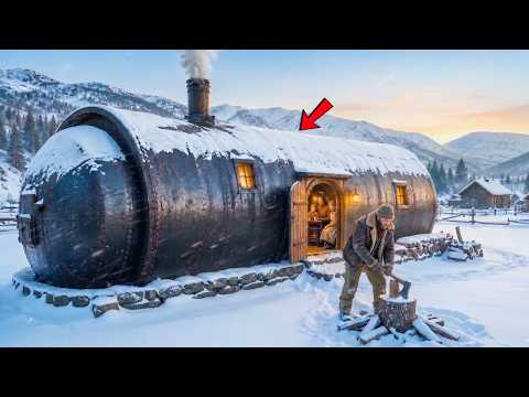 He Found a Giant Cylinder That Fit His Whole Family Inside — It Stayed Warm Like an Oven
