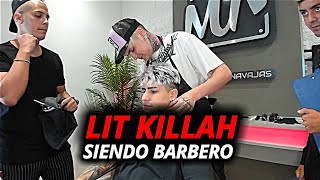 Lit Killah cortando el pelo en Maestro Navaja (1Sicopatada)