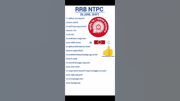 RRB NTPC 09 June 3rd Shift GS Gk #rrbntpc2025 #rrbntpc2024 #rrbntpc #rrb #ntpc #rrb_ntpc #rrbmaths
