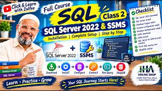 SQL Full Course – Class 2 | SQL Server 2022 & SSMS Installation | Complete Setup