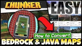 HOW TO CONVERT MAPS➡️ between ⬅️ Minecraft Bedrock & JAVA✅ So EASY !!