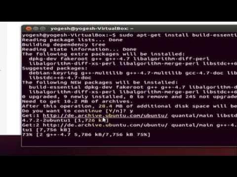 How to compile and run C program in ubuntu using gcc - YouTube