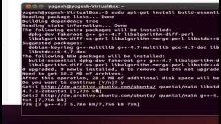 How to compile and run C program in ubuntu using gcc