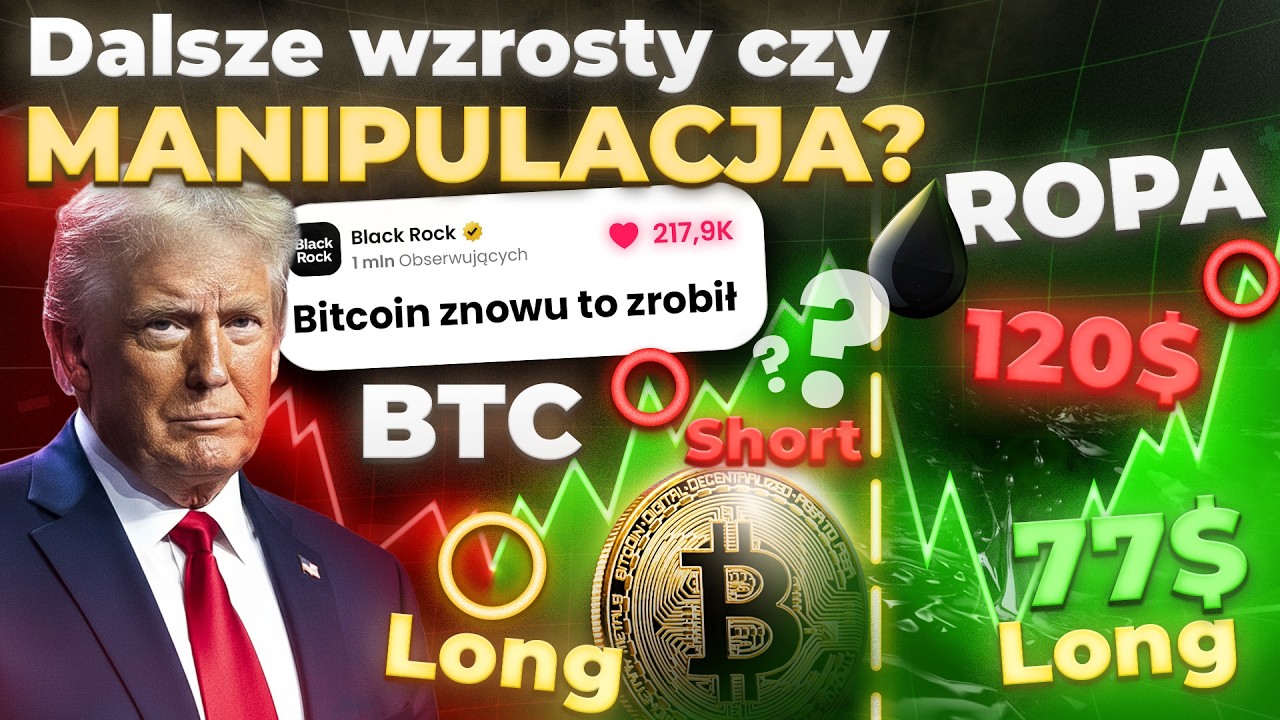 🔥PILNE! Ten poziom na BTC jest najważniejszy dla instytucji - co dalej?. Analiza BTC, ROPA, USDPLN