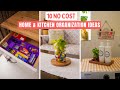 10 No Cost Home and Kitchen Organization Ideas | Organize Your Home for Free