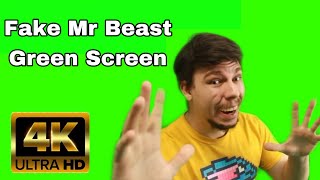 Fake Mr Beast Green Screen Template | 4k 60fps