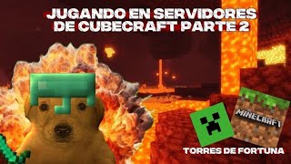 Jugando el server de cubecraft #2 pilares de la fortuna #minecraft #gameplay 