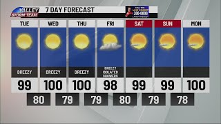 7 Day Forecast shows high Temperatures