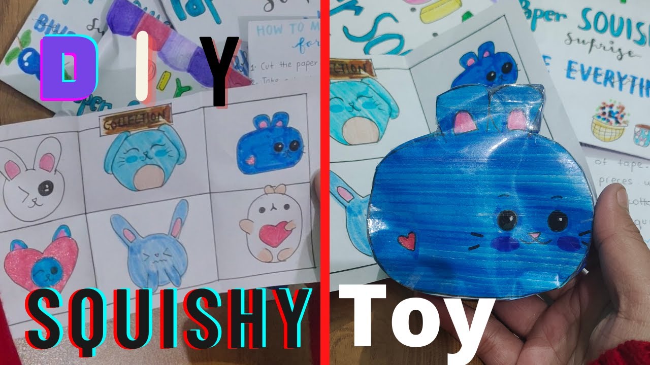 DIY Paper Squishy HOW TO MAKE A SQUISHY WITHOUT FOAM UNBOXING SURPRISE