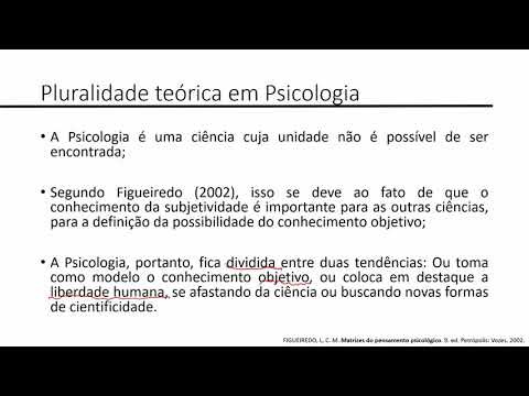 Caraterísticas da Psicologia Científica - Parte 1