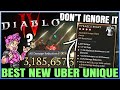 Diablo 4  new uber unique  tyraels might is actually insane  build power breakdown  best guide