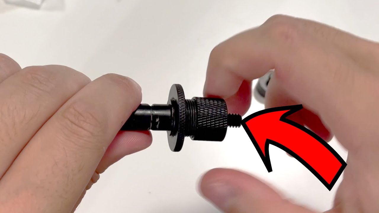 4 Pieces Mic Stand Adapter 5/8 Female to 1/4 Male for Camera Mount Tripod Thread Adapter (Black)