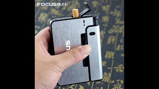 Portable Automatic Cigarette Case Metal Cigarette Boxes 10PCS Cigarette Holder Case Not Lighter Gadg