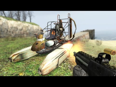 Видео: Когда тащишь Лодку всю Half-Life 2