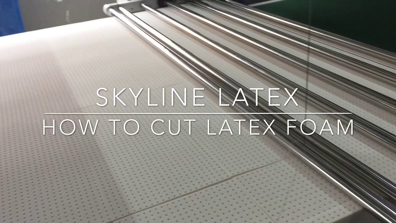 How to cut latex foam? By Skyline Latex Sleep Products YouTube
