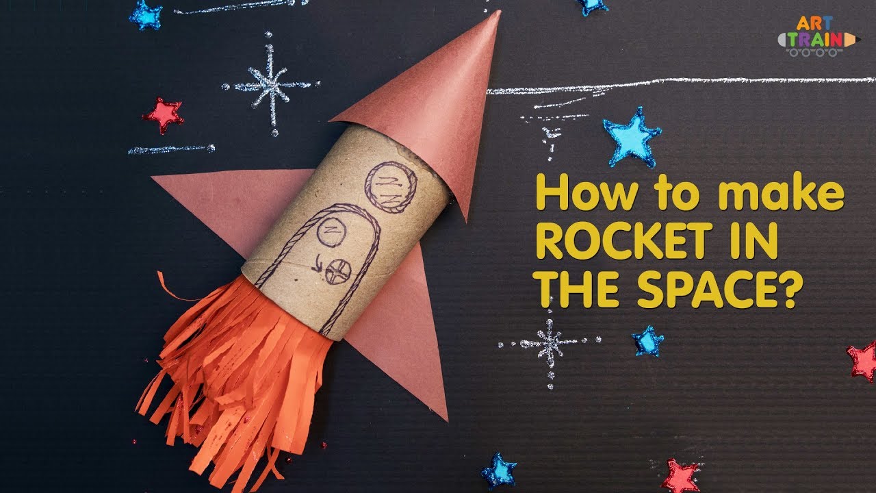 Toilet Paper Roll Rocket Craft