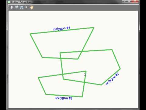 Polygons visualization algorithm