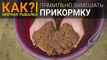 Как замешать прикормку?