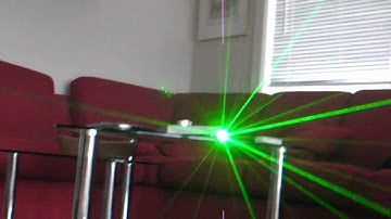 Green Laser and a Diffraction Grating