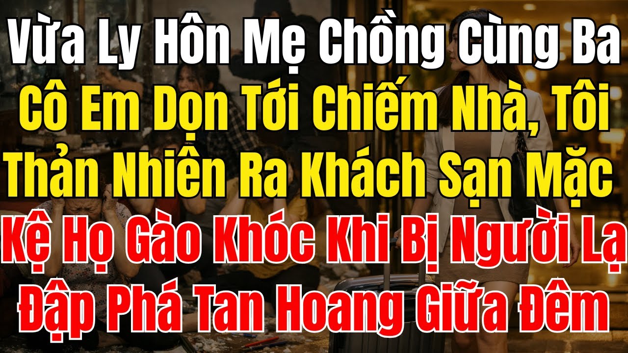Vừa Ly Hôn Mẹ Chồng Cùng Ba Cô Em Dọn Tới Chiếm Nhà, Tôi Thản Nhiên Ra Khách Sạn Mặc Kệ Họ Gào Khóc