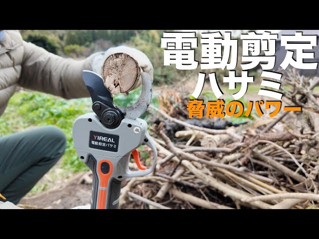 Electric pruning shears] Incredible power and high work efficiency