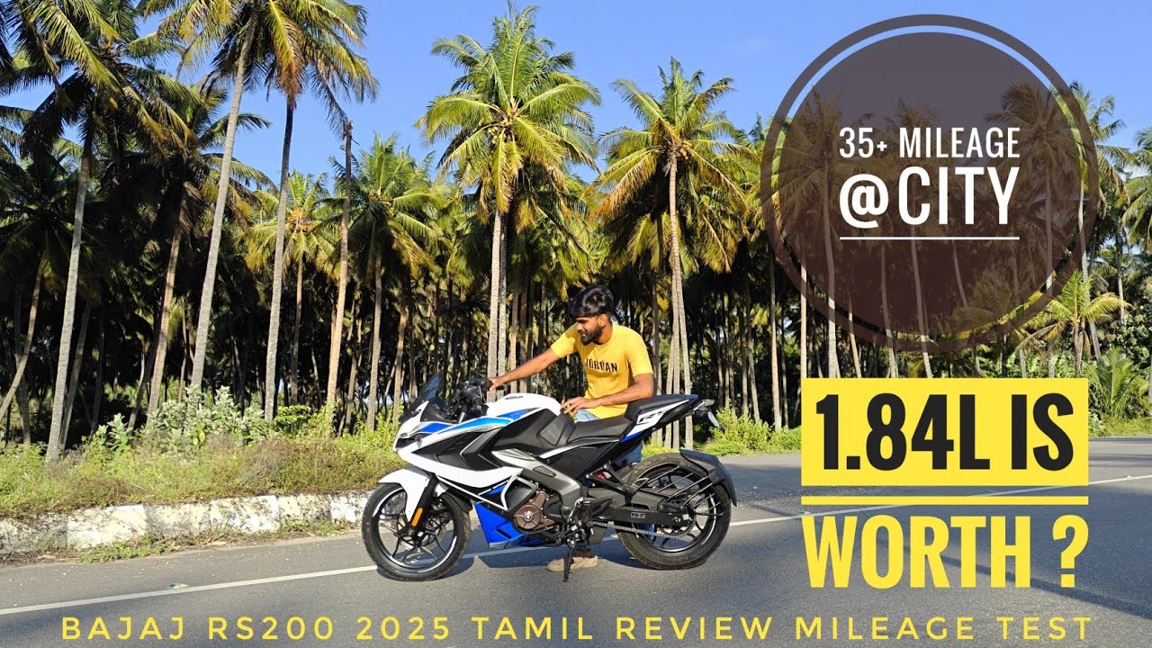 BAJAJ RS200 2025 Tamil Review 😍😍|  Real time Mileage | 