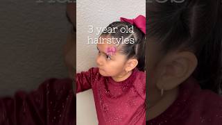 Doing my 3 year olds hair 🎀🤍