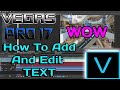 Vegas Pro 17 Tutorial | Editing SAMPLE TEXT