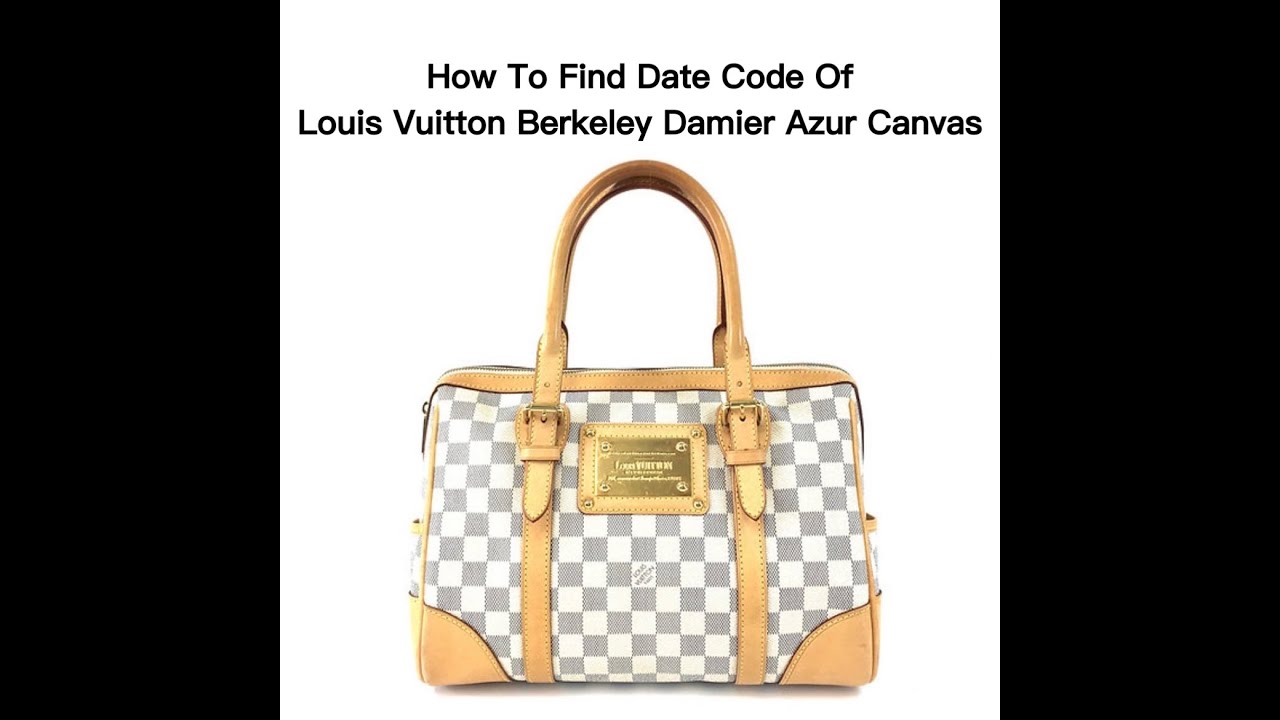 Louis Vuitton Damier Azur Canvas Berkeley Bag Louis Vuitton