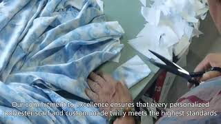 custom made Polyester twilly,custom scarf printing,bandana supplier UK