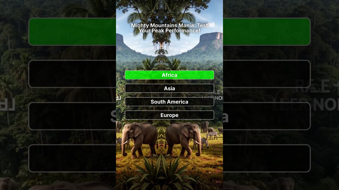 Do you know these quiz about Mountains? #challenge #gkquiz #games #quiz #trivia #braingames