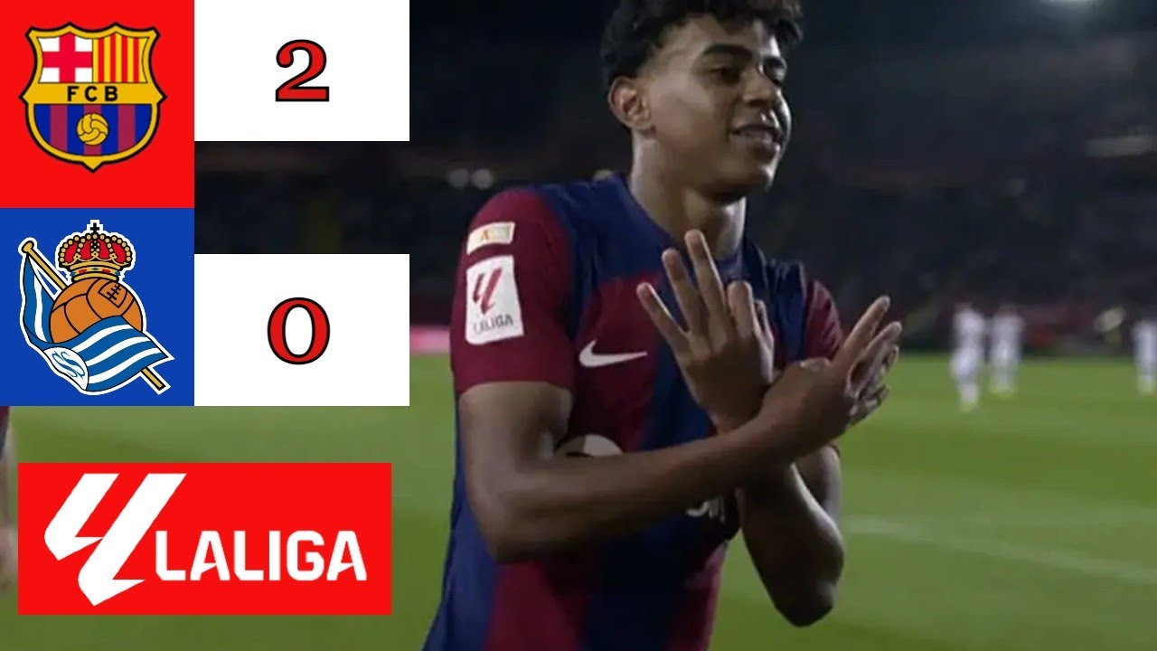 Barcelona 2 - 0 Real Sociedad / LALIGA / 4k - YouTube