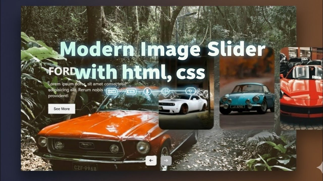 Image Slider made with HTML, CSS &JS || Part 2 - YouTube