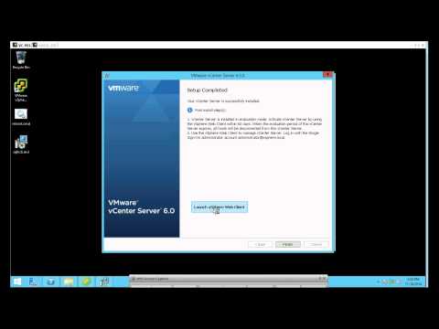 vShere 6: vCenter 6.0 install