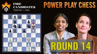 Kateryna Lagno vs Vaishali Rameshbabu | Women's FIDE Candidates 2024 | Round 14