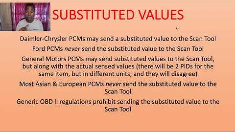 13b. Smog Tech Training: Computer Control How the Powertrain Control Module uses substitute values.