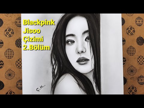 Blackpink Jisoo Çizimi #2 Yüz Tonlama ve Saç Çizimi