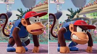 Mario Strikers Battle League - All Characters Losing Animation
