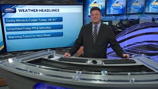 Video: Cold and windy before rain arrives to start the weekend
