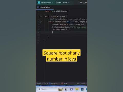 Square root of number in java #shortsfeed #youtubeshorts #viralvideo # ...