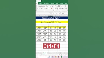 How to Close File #excel #msexcel  #shortsvideo #shorts #ytshorts #eleganceacademy #tricks #shortcut
