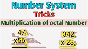 Multiplication of octal Number|| Number system in hindi/urduv|| Octal Number Tricks||