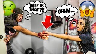 PERIOD PRANK ON MY GIRLFRIEND!! **HILARIOUS**