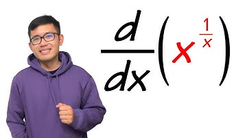 derivative of x^(1/x) by using implicit differentiation, calculus 1 tutorial