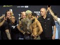 Ufc 300 charles oliveira vs  arman tsarukyan weigh in face off